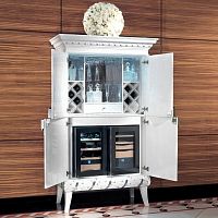 Traditional bar cabinet B502glassmetalwith hinged door