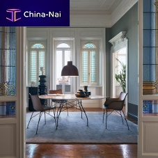 Contemporary table GLOSSYlacquered MDFglassmarble