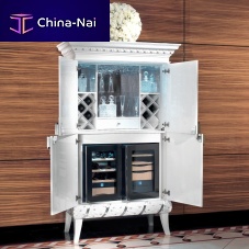 Traditional bar cabinet B502glassmetalwith hinged door