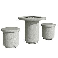 Outdoor chess table T6900contemporarycommercialhome
