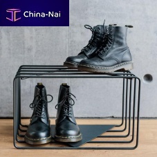 Contemporary shoe rack LUMEpowder-coated steel