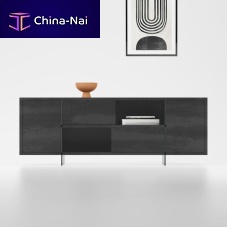 Contemporary sideboard MADISONaluminumglasslaminate