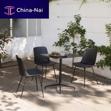 Contemporary table RELY laminatesteel basealuminum base