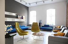 Contemporary coffee table MISHELLwoodenmetalround