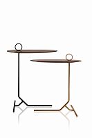 Contemporary side table ASTIlacquered metaltriangularhome