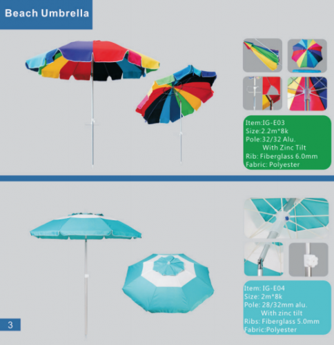 Пляжные , уличные зонты  IgerEnjoy