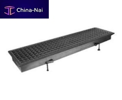 Drainage channel with grating EASYCHANNELstainless steel gratefor kitchen