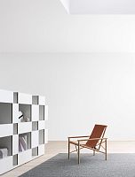 Free-standing bookcase ERESIAcontemporarymetalwhite