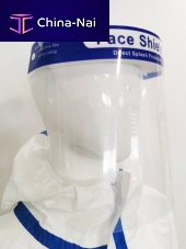 Full-face face-shield adultmedicaltransparent