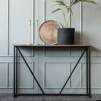 Contemporary sideboard table ZETwoodenmetal baserectangular