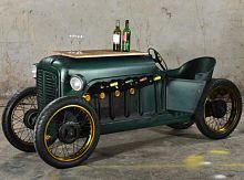 Vintage bar cabinet CARwoodenmetalcustom
