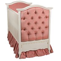 Traditional baby bed BORDEAUX upholsteredcustomfabric