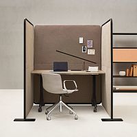 Contemporary table DOMINO woodenmetal baserectangular