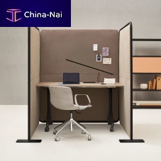 Contemporary table DOMINO woodenmetal baserectangular