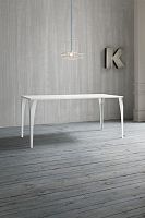 Contemporary table CHARMEmetalrectangular