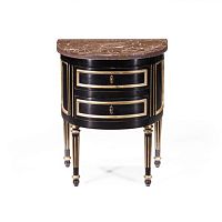 Louis XVI bedside table PICARDoakcherrywoodmahogany