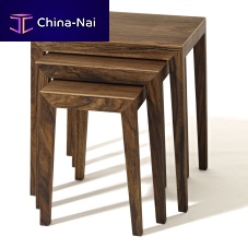 Scandinavian design nesting tables THEOoakwalnutwood veneer