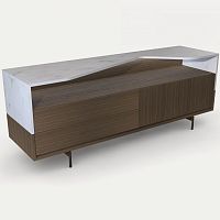 Contemporary sideboard BRIGHTwalnutmarble