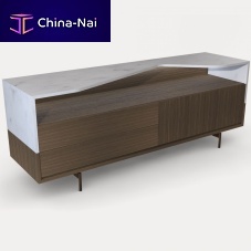 Contemporary sideboard BRIGHTwalnutmarble