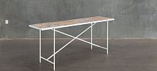 Contemporary sideboard table brassmarblerectangular