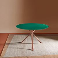 Contemporary table REFLECTIONwoodenroundcommercial