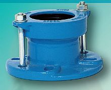 Adapter flange for pipesalignmentcast iron