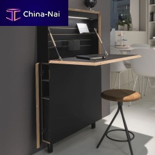 Contemporary secretary desk FLATMATEoakplywoodwall-mounted