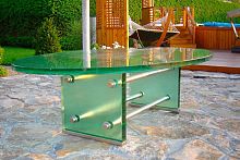 Contemporary table OUTDOOR OASISglassround