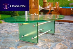 Contemporary table OUTDOOR OASISglassround