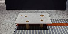 Contemporary coffee table SOTTOSOPRAoakwooden baserectangular