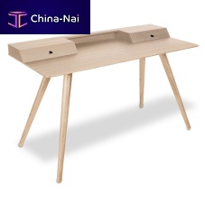 Scandinavian design secretary desk STICKoaksolid woodwith storage