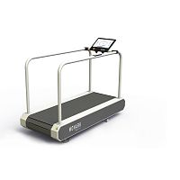 Treadmill ergometer with handrails adult