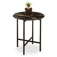 Contemporary coffee table VANTAGEmetalmarblemetal base