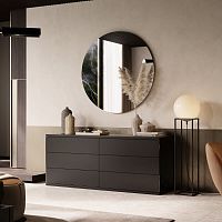 Contemporary chest of drawers CAIRO matte lacquered woodrectangularwith drawer