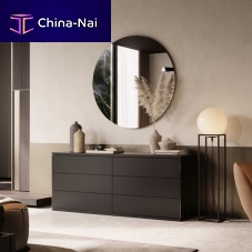 Contemporary chest of drawers CAIRO matte lacquered woodrectangularwith drawer