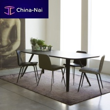 Contemporary dining table AKY MET 0094ashbeechmetal base
