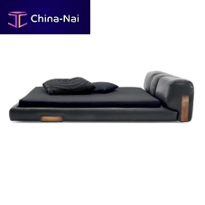 Double bed DCcontemporaryupholsteredwith upholstered headboard