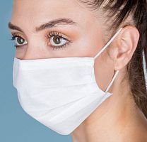 Polypropylene surgical mask latex-freeadultbox of 50