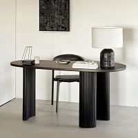 Free-standing desk Boomerang contemporarymahoganystraight