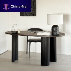 Free-standing desk Boomerang contemporarymahoganystraight