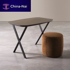 Free-standing desk BURTcontemporaryleatherlacquered wood