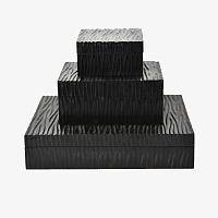 Wooden storage box CARVEwith lid