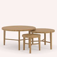 Contemporary nesting tables XANTHIPPI oakroundhome