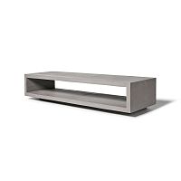 Contemporary TV cabinet MONOBLOC lowboardfiber-reinforced concretegray