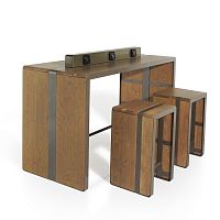 Contemporary high bar table TAPEfirsteelsteel base