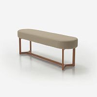 Contemporary bed bench LUMI fabricashfor hotel rooms