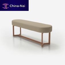 Contemporary bed bench LUMI fabricashfor hotel rooms
