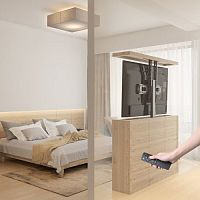 Contemporary TV stand LP66motorizedsteelcommercial