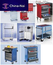 Work station trolley metalwith drawertool-holder