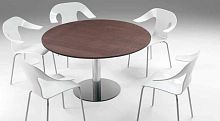Contemporary table FRISBEE mahoganyroundextending